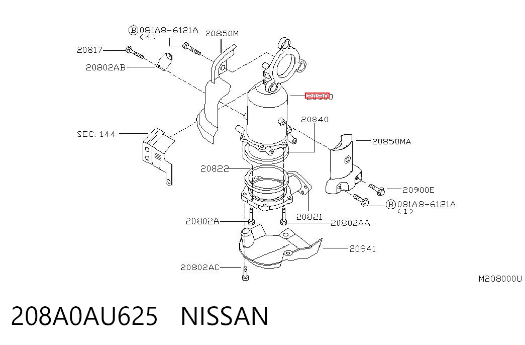 208A0AU625 Nissan/Infiniti