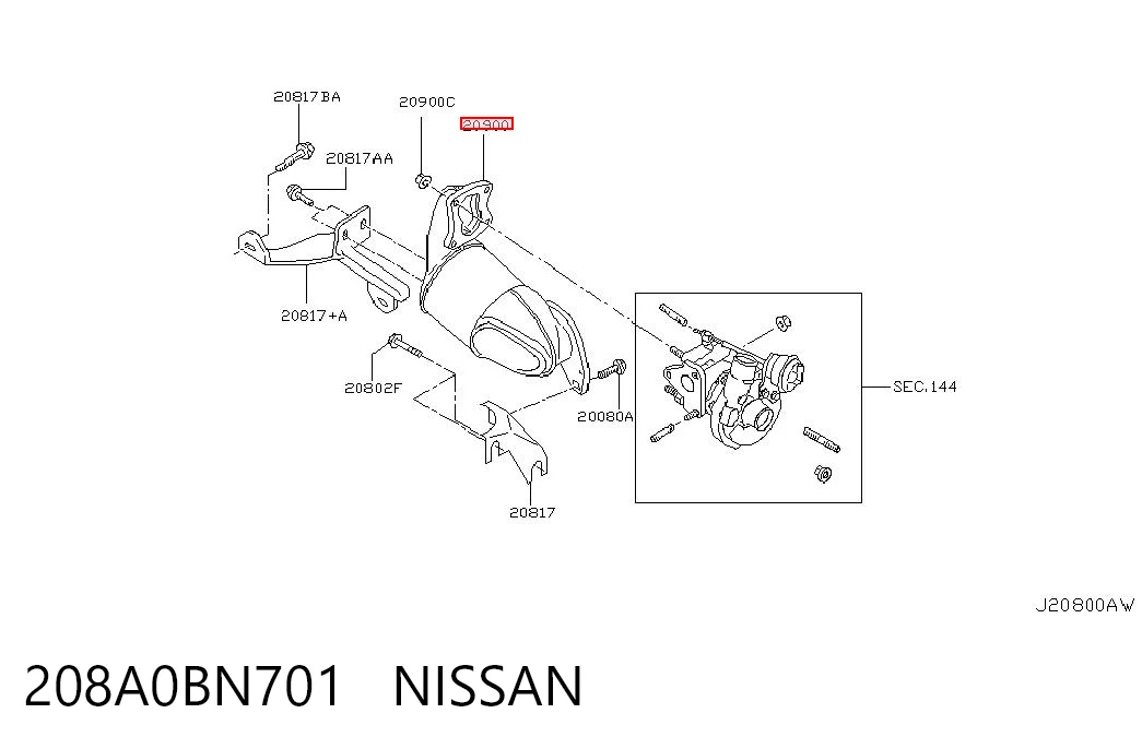 208A0BN701 Nissan/Infiniti