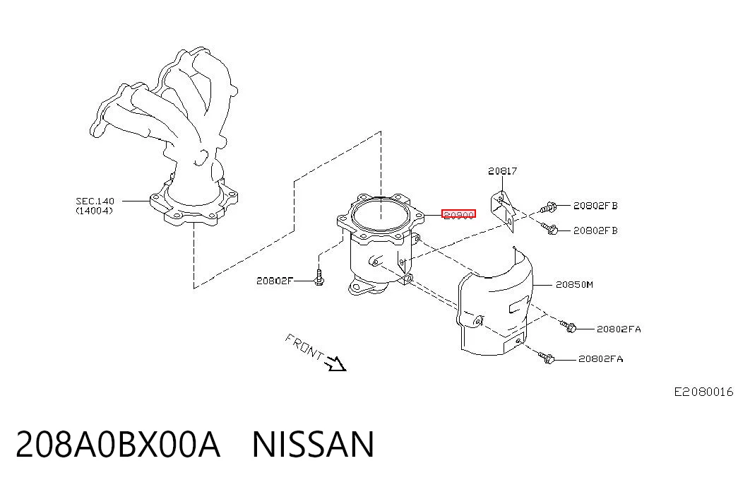 Catalizador de gasolina y diésel Nissan Micra  (2005-2010)