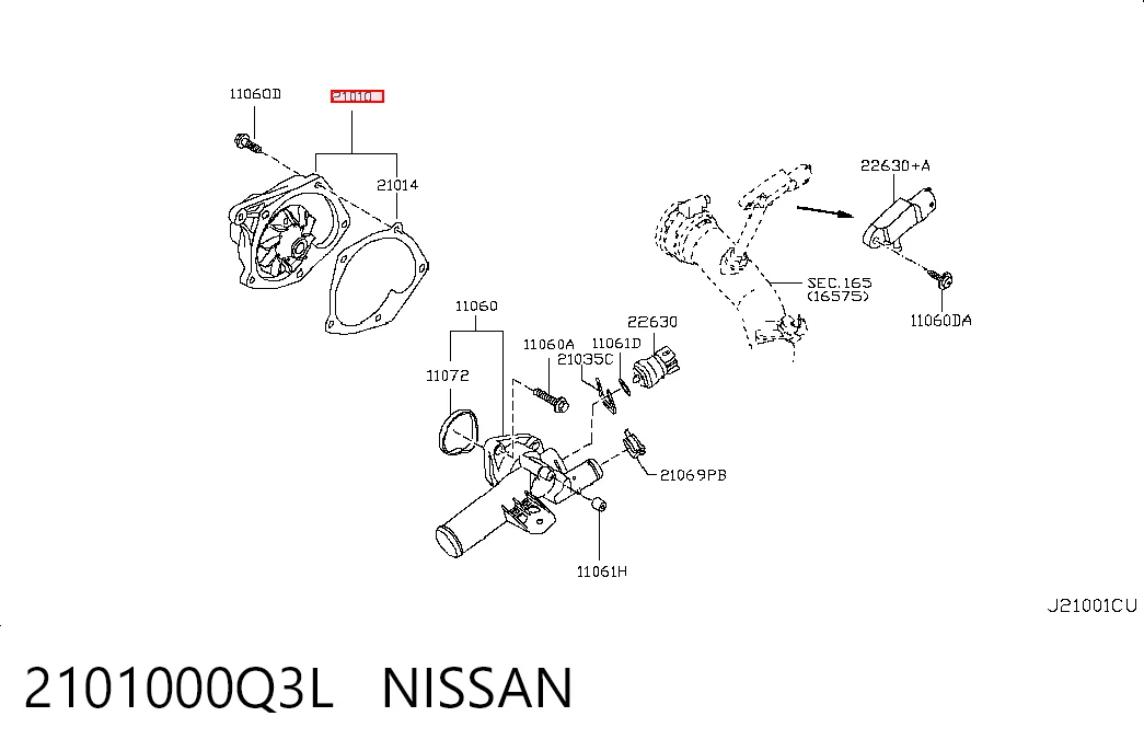 Bomba de agua para Dacia Logan L8_