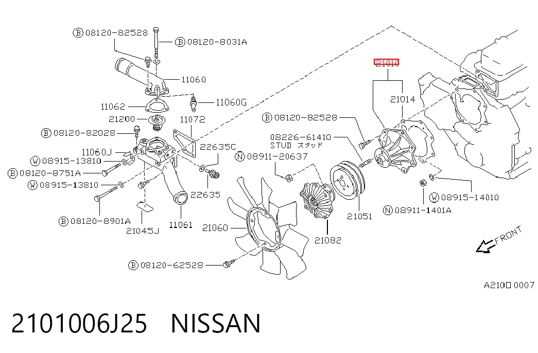 2101006J25 Nissan/Infiniti