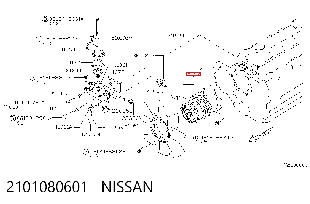 Comprar Bomba de agua Nissan Terrano I WD21