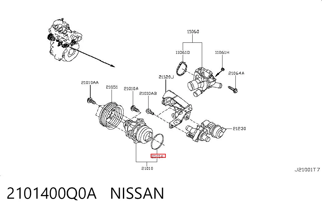 2101400Q0A Nissan/Infiniti