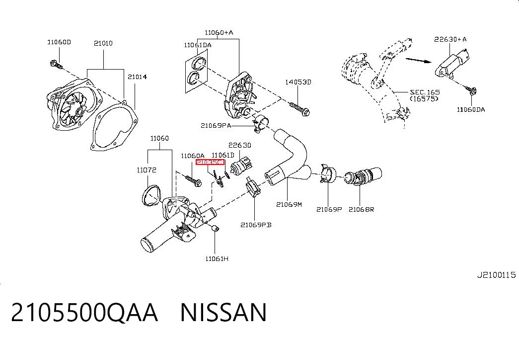 2105500QAA Nissan/Infiniti