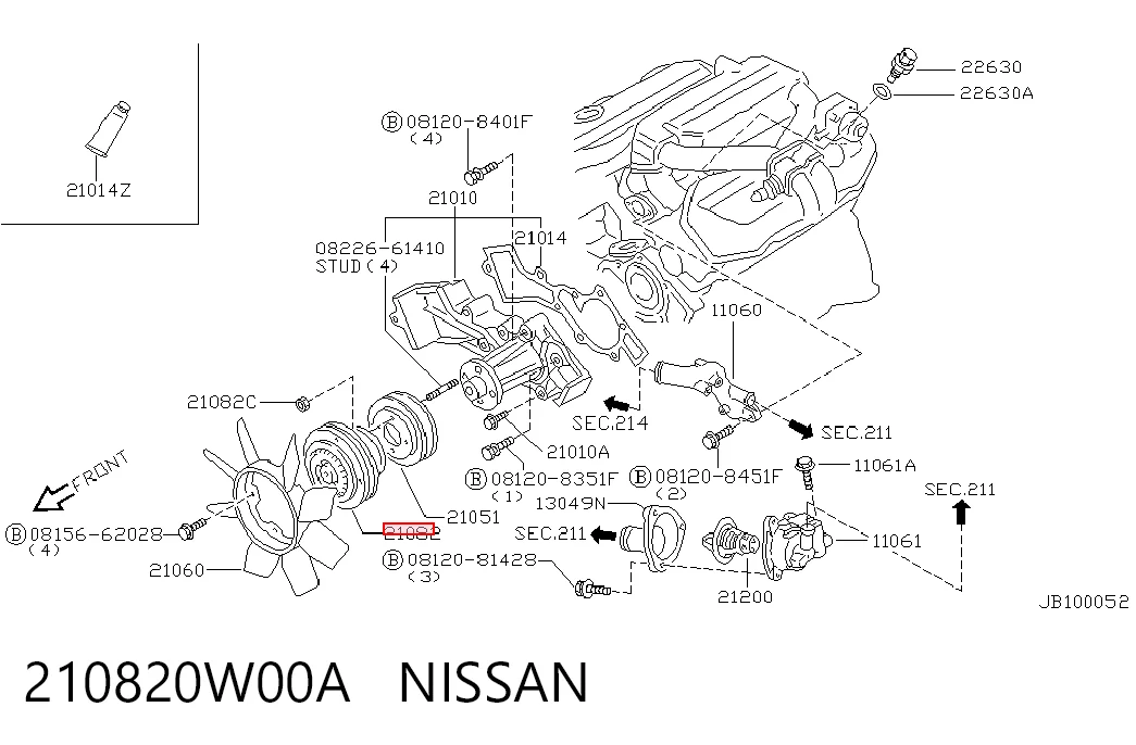 Comprar Embrague viscoso de ventilador Nissan Pathfinder  R50