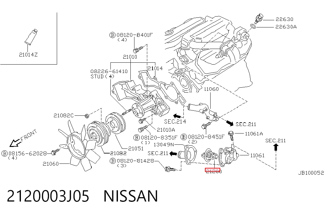 2120003J05 Nissan/Infiniti