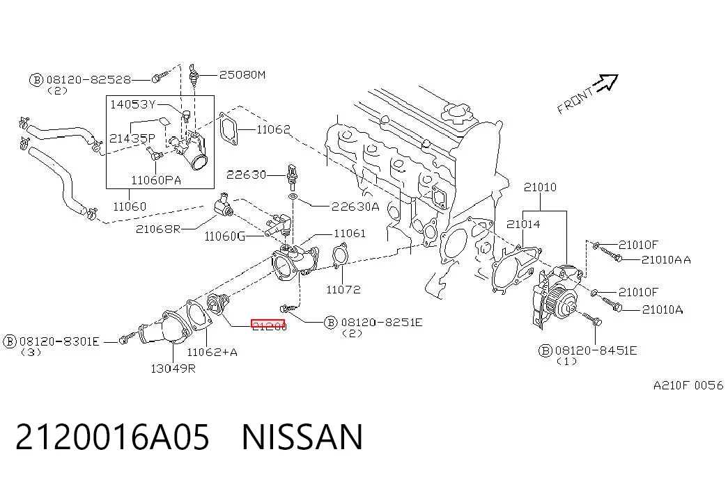 2120016A05 Nissan/Infiniti