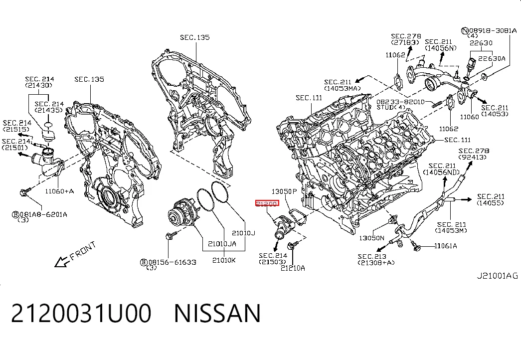 Termostato para Infiniti Q50 V37