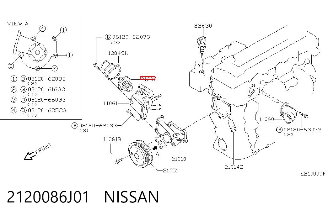2120086J01 Nissan/Infiniti