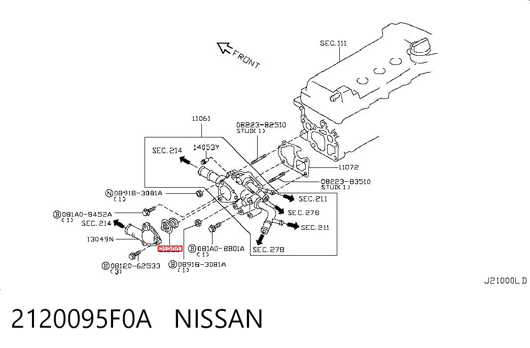 2120095F0A Nissan/Infiniti