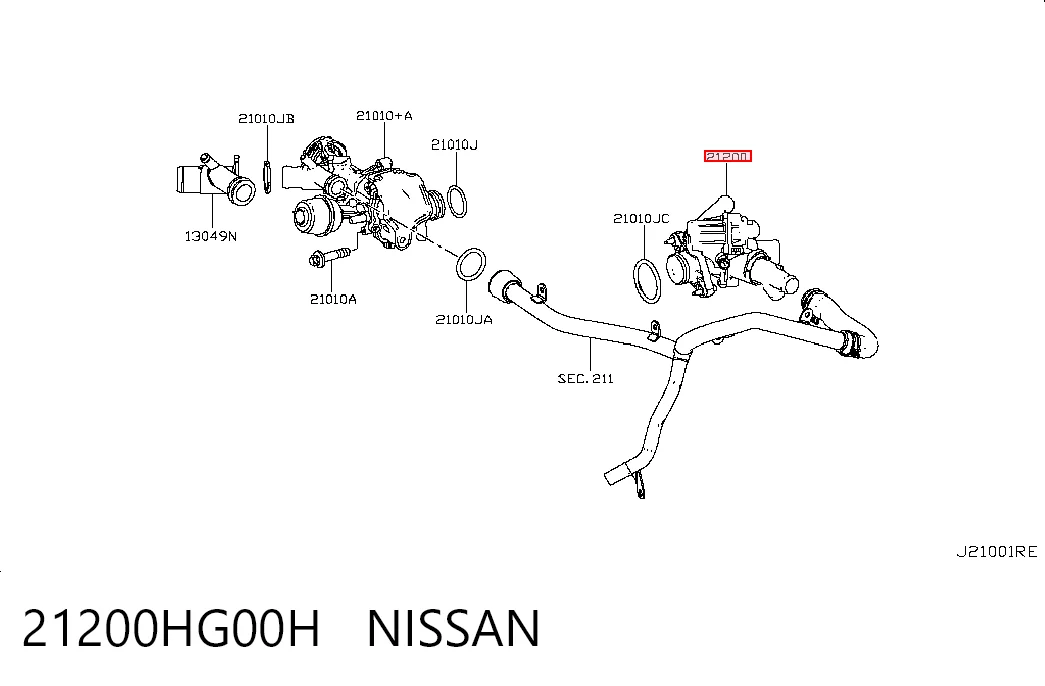 Termostato NISSAN 21200HG00H