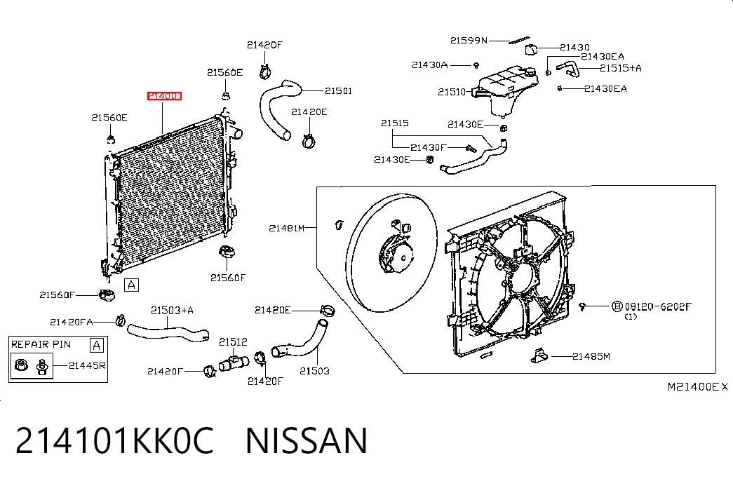 214101KK0C Nissan/Infiniti