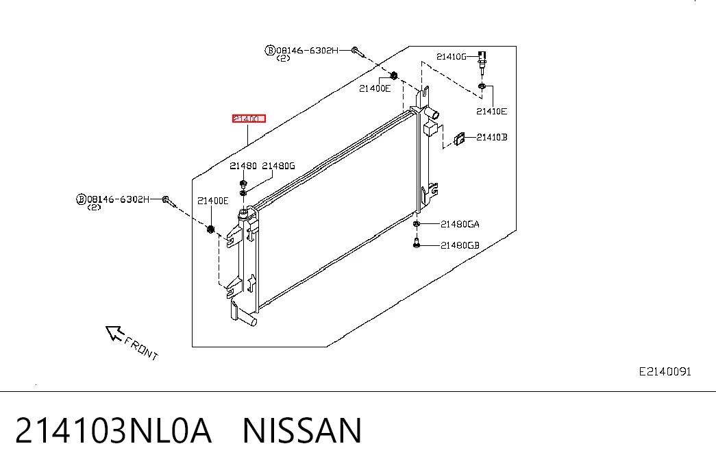 214103NL0A Nissan/Infiniti