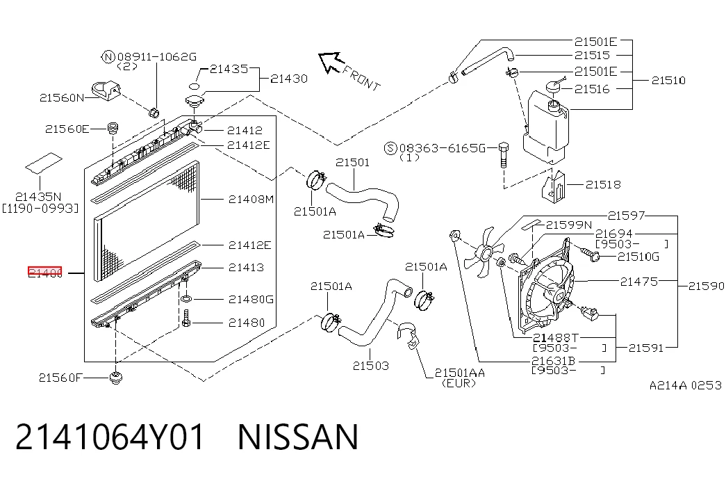  Radiador Nissan Sunny 3