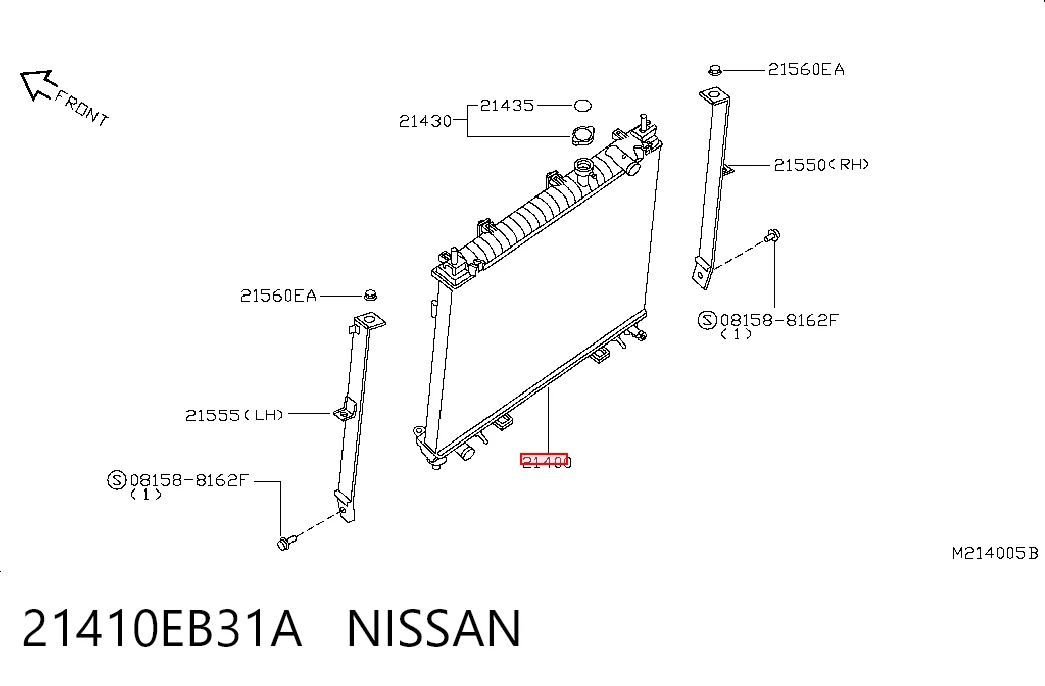  Radiador Nissan Navara 