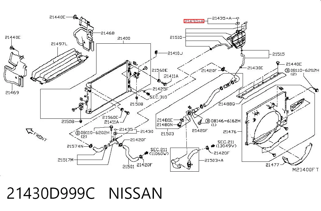 21430D999C Nissan/Infiniti 