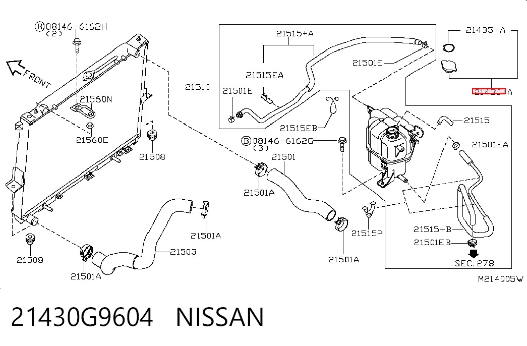 Tapón del radiador Murano SUV (2008-2014) original desde 5,83 €