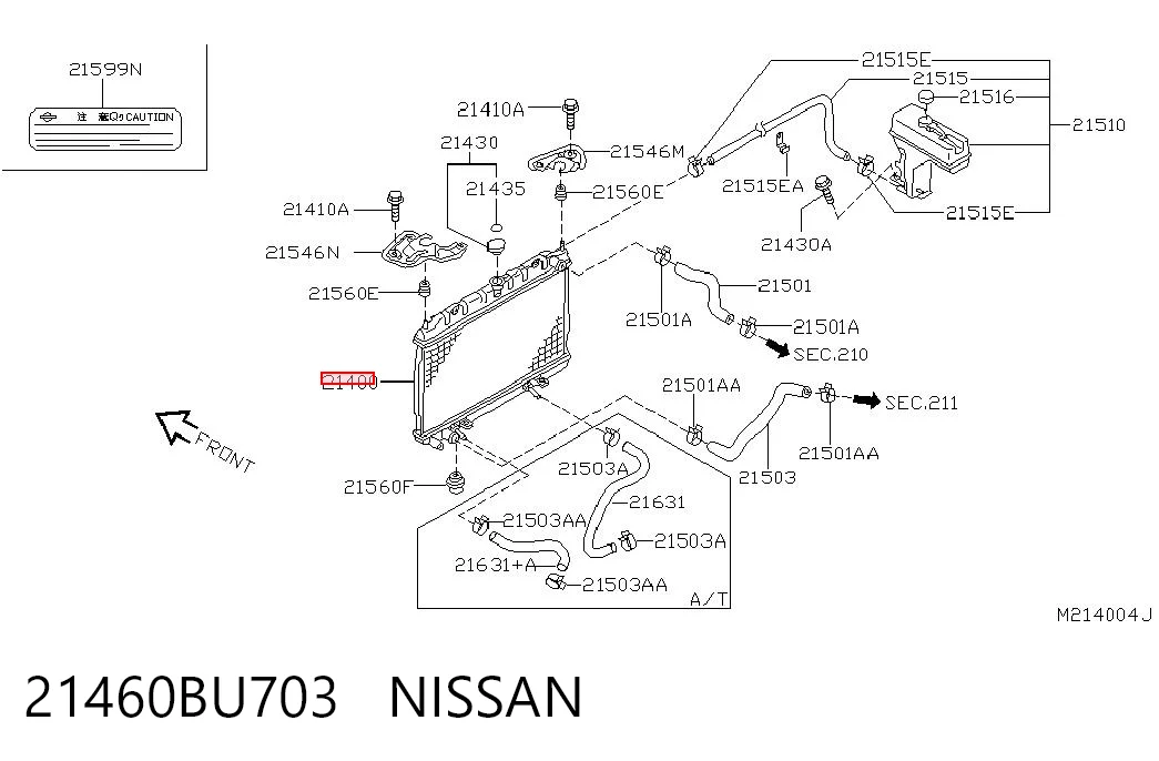 21460BU703 Nissan/Infiniti