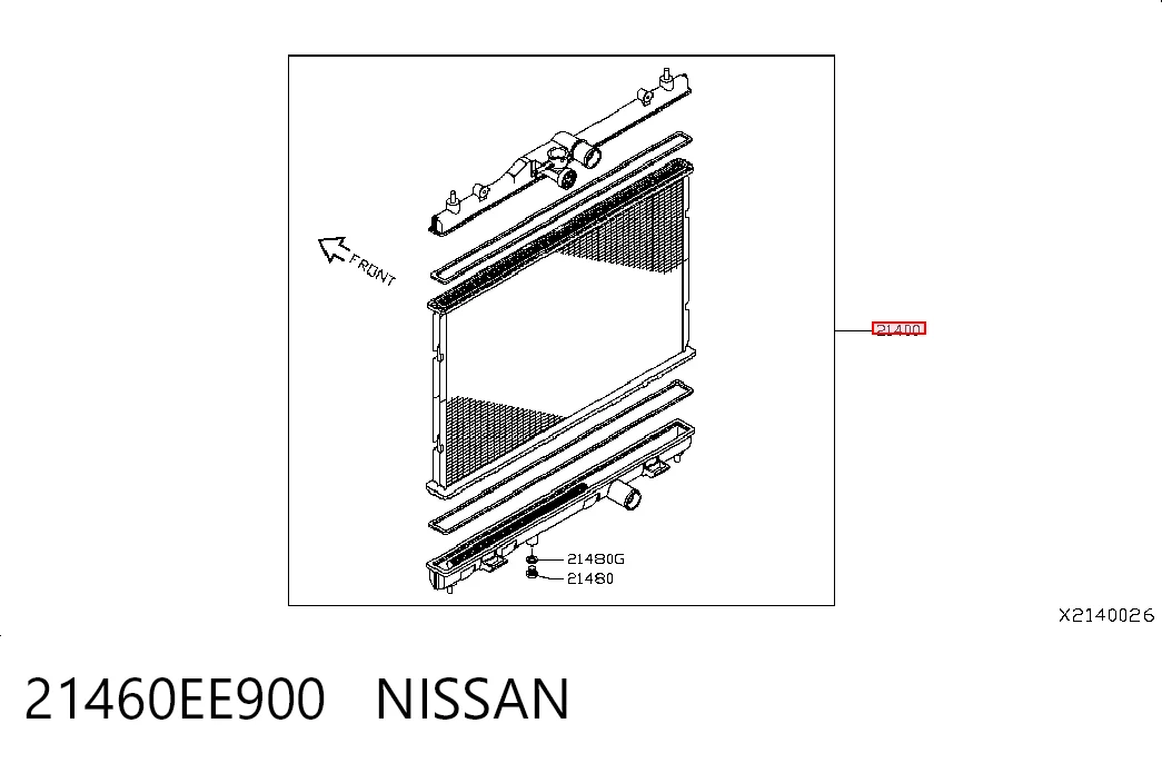 21460EE900 Nissan/Infiniti Refrigeración del motor