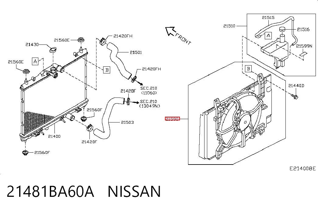 21481BA60A Nissan/Infiniti