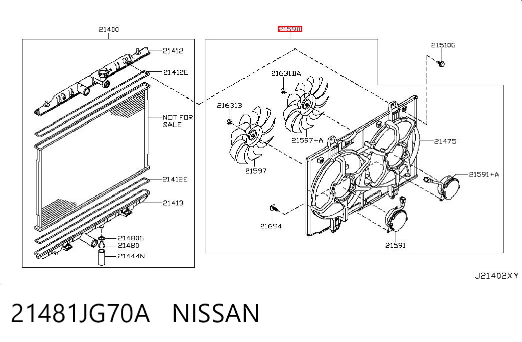21481JG70A Nissan/Infiniti