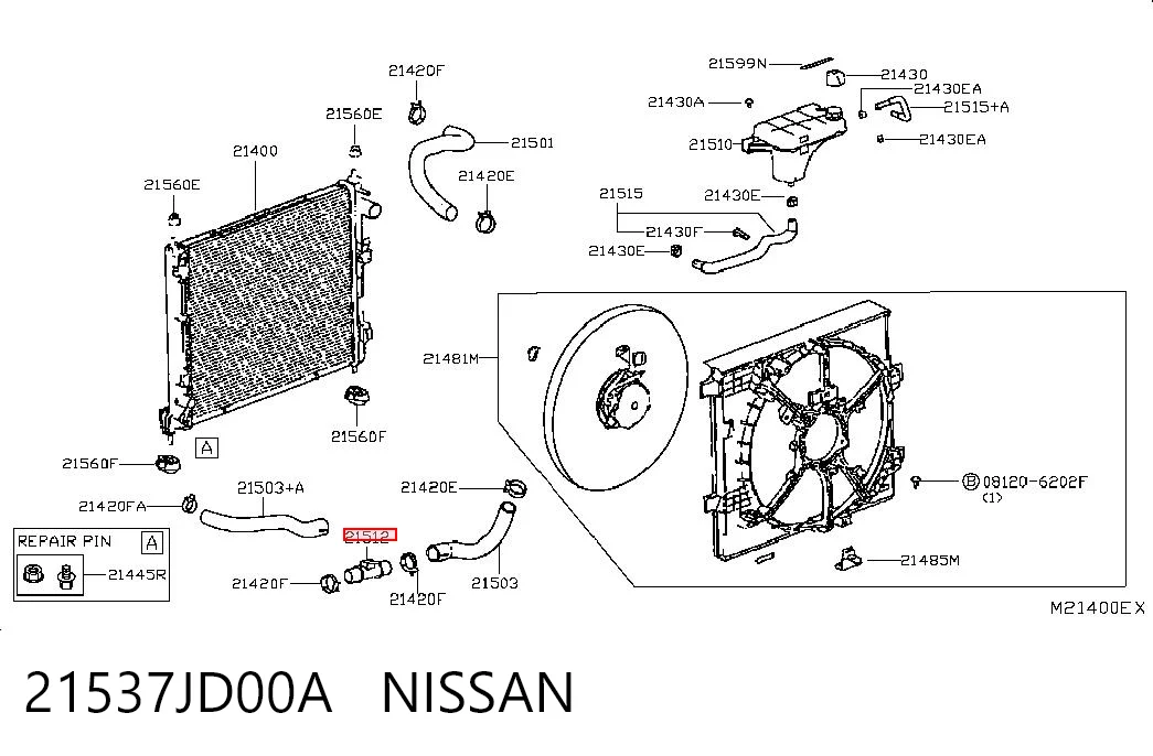 21537JD00A Nissan/Infiniti