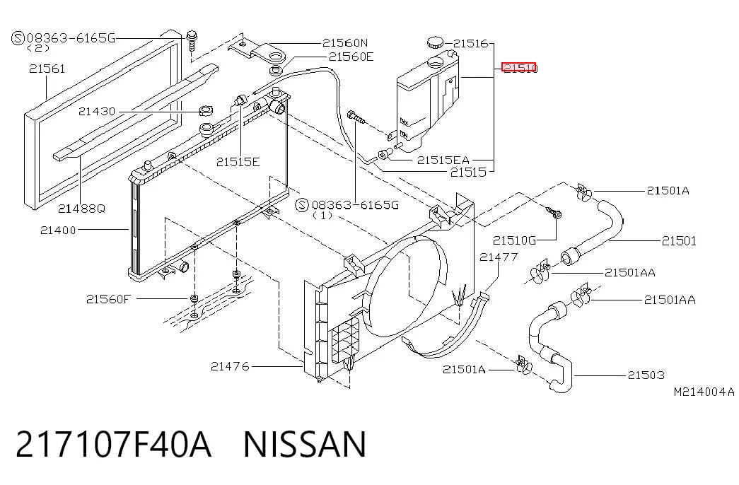 Depósito de expansión para Nissan Terrano II R20