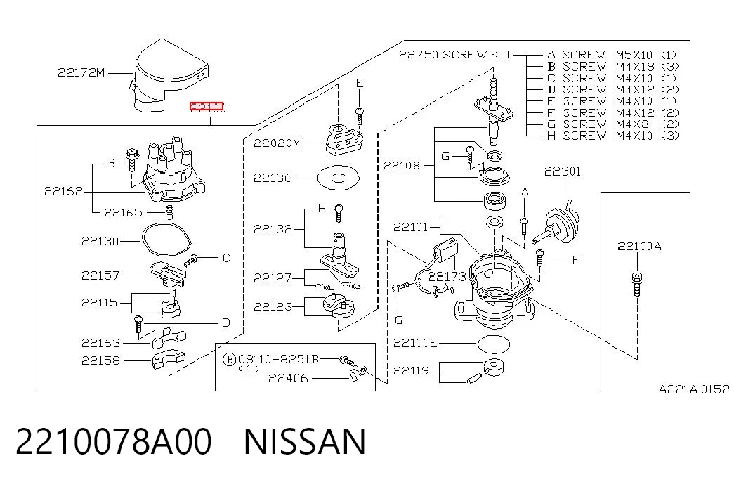 Comprar Distribuidor de encendido Nissan Sunny II N13 a bajo precio