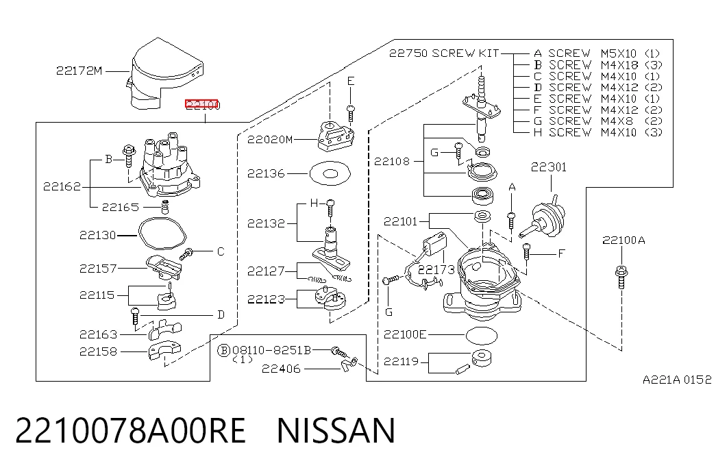 Delco Nissan Sunny II (1986-1991)