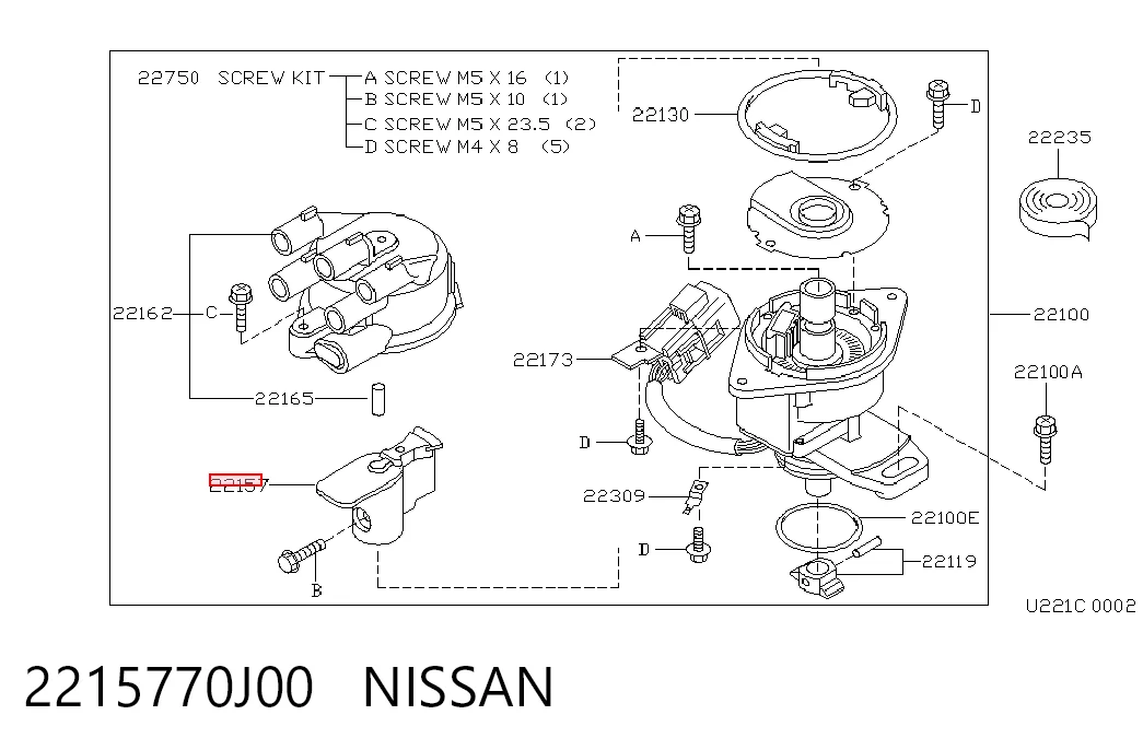 2215770J00 Nissan/Infiniti