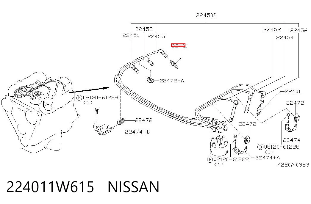 224011W615 Nissan/Infiniti