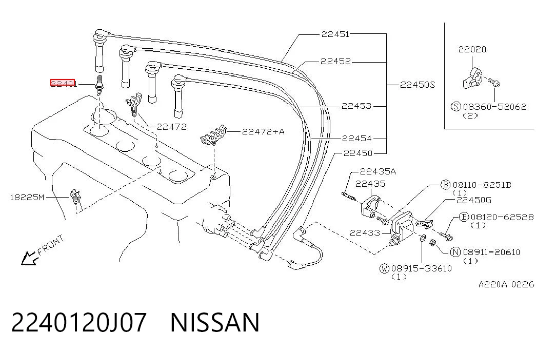 2240120J07 Nissan/Infiniti