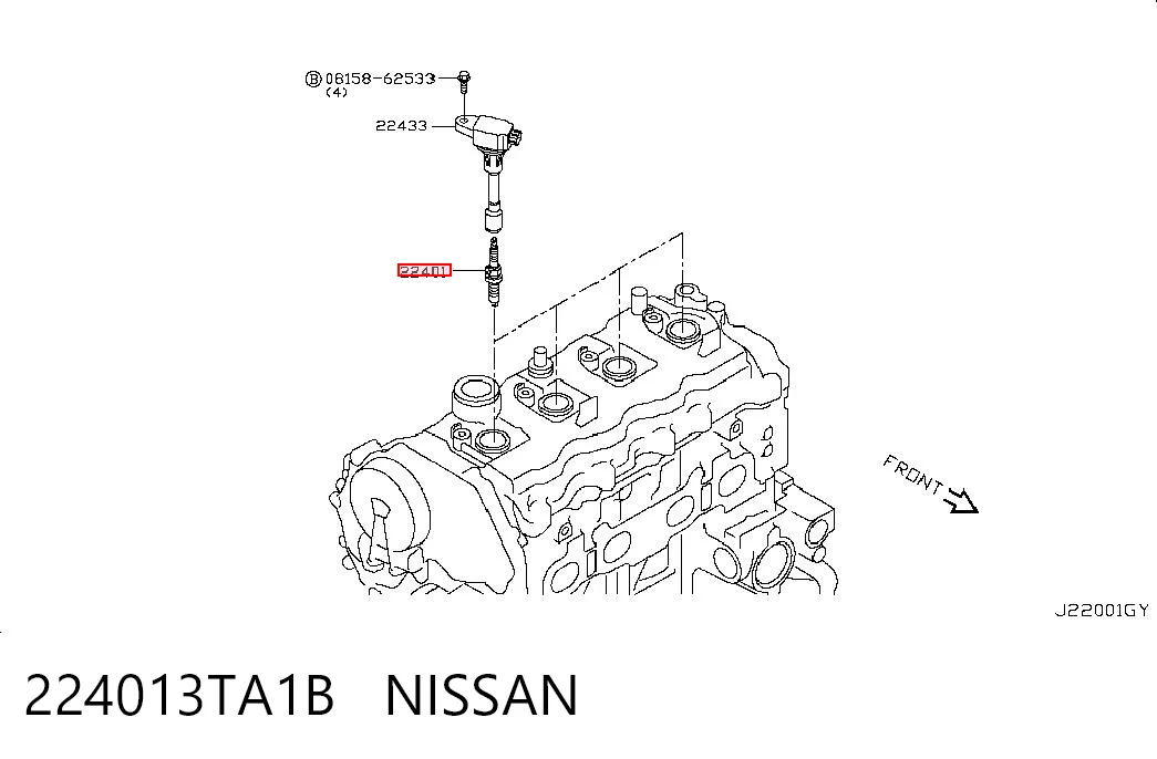 224013TA1B Nissan/Infiniti Bujía de ignición