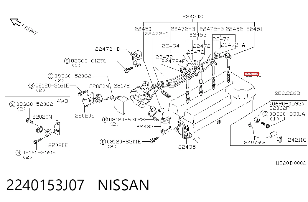 2240153J07 Nissan/Infiniti