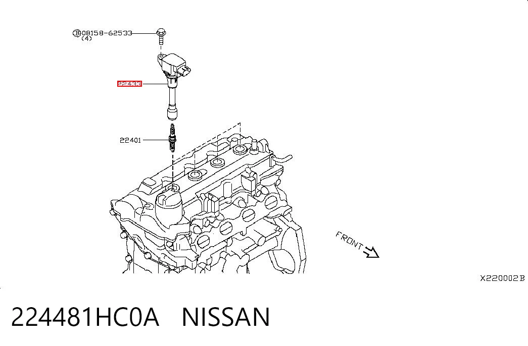 224481HC0A Nissan/Infiniti Bobina de ignición