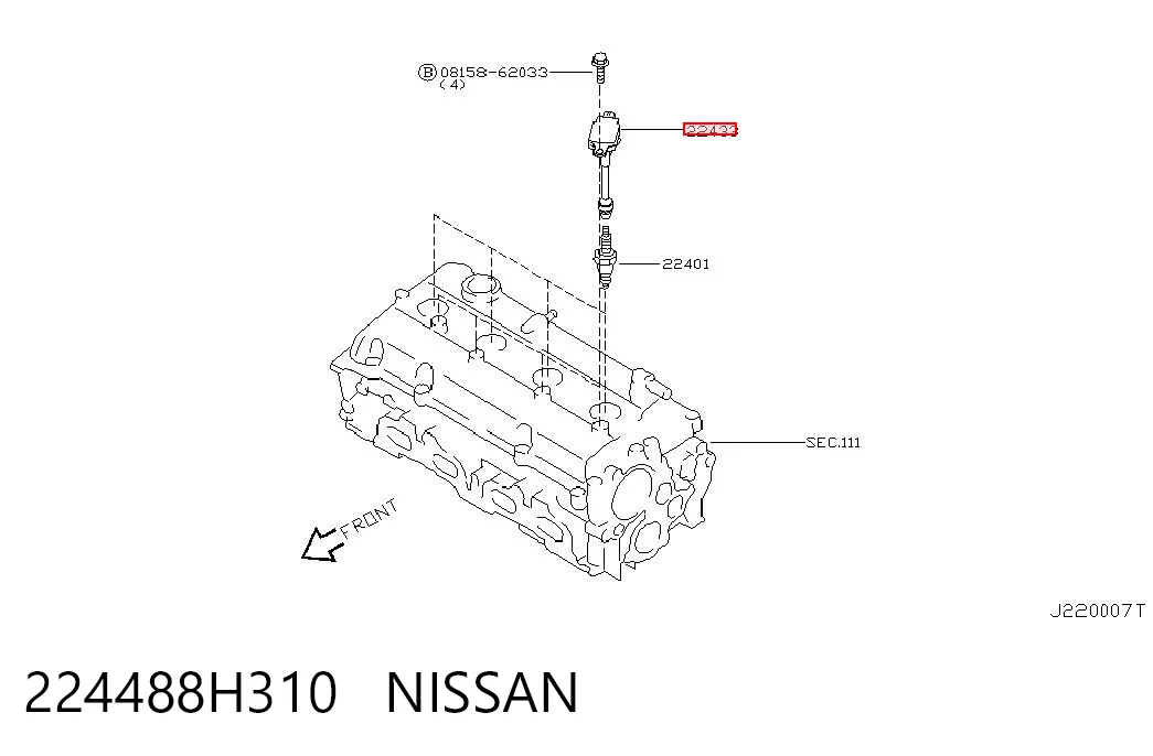 Bobina de encendido Nissan X-Trail  (T30)