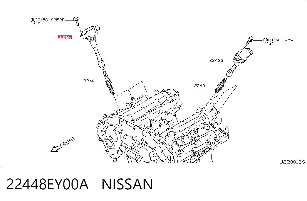 Bobina de chispa Toyota 22448EY00A precio, desde 51,04 EUR