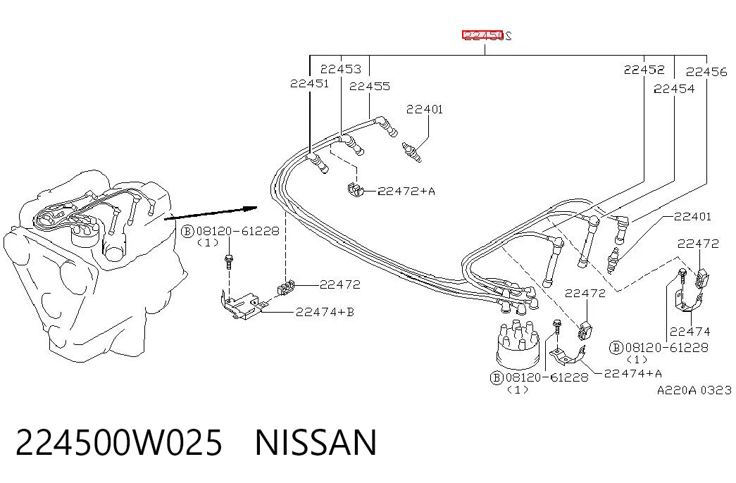 Comprar Cables de bujías Nissan Pathfinder  R50