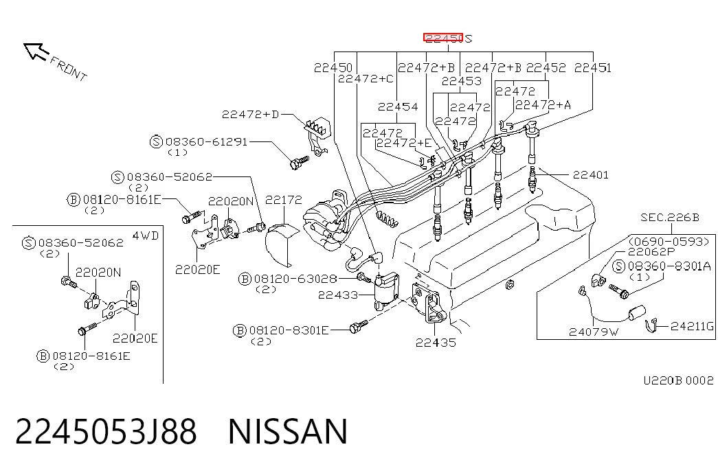 2245053J88 Nissan/Infiniti