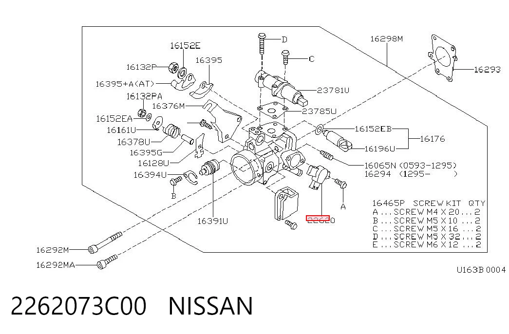 Sensor, posición mariposa Nissan Sunny III desde 26,50 €