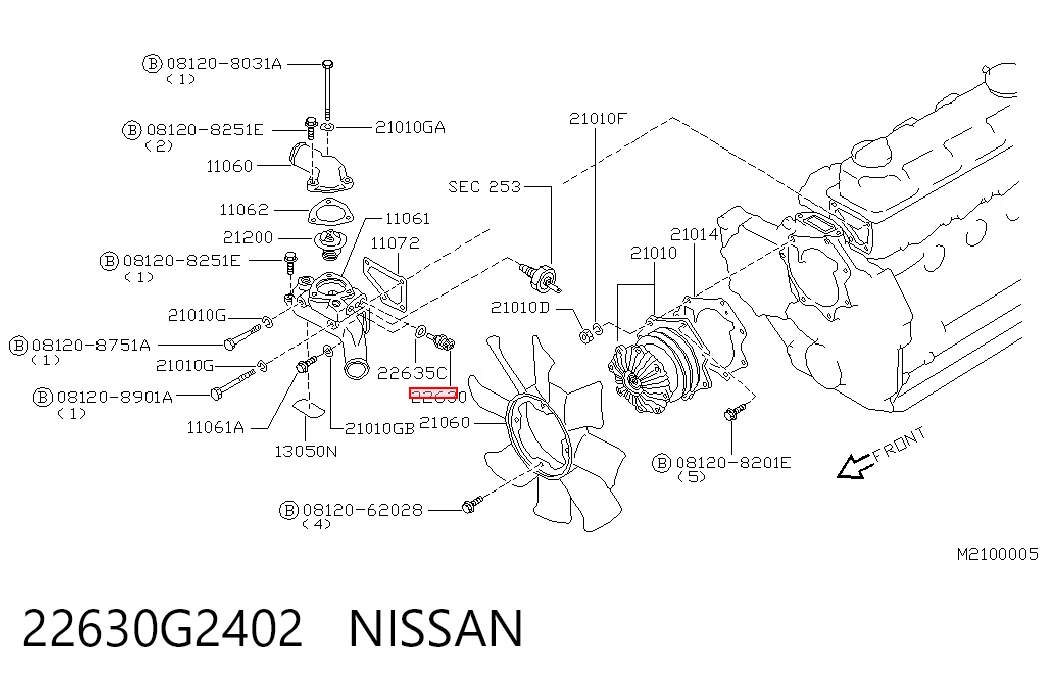 22630G2402 Nissan/Infiniti