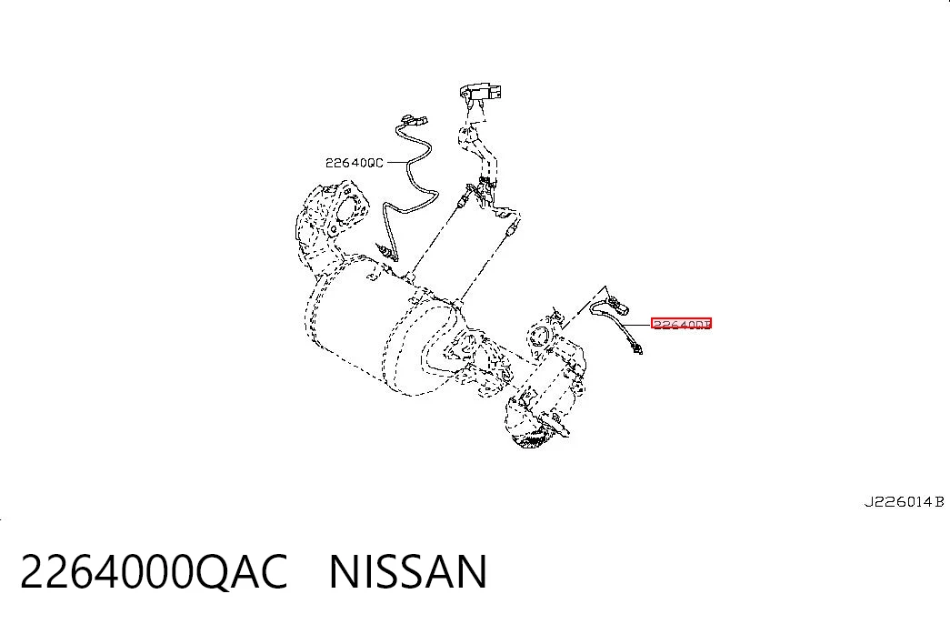 Sensor de temperatura de gases de escape antes del catalizador Peugeot/Citroen 95517813