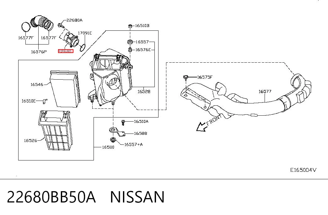 Medidor de flujo de aire Nissan Note  desde 30,49 €