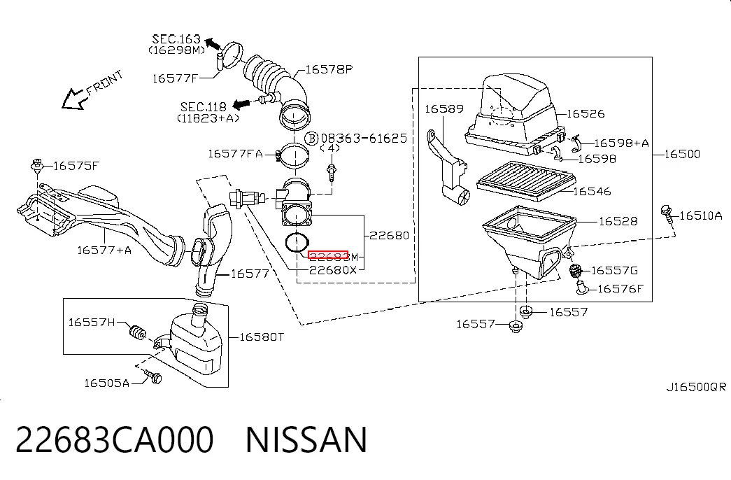 22683CA000 Nissan/Infiniti