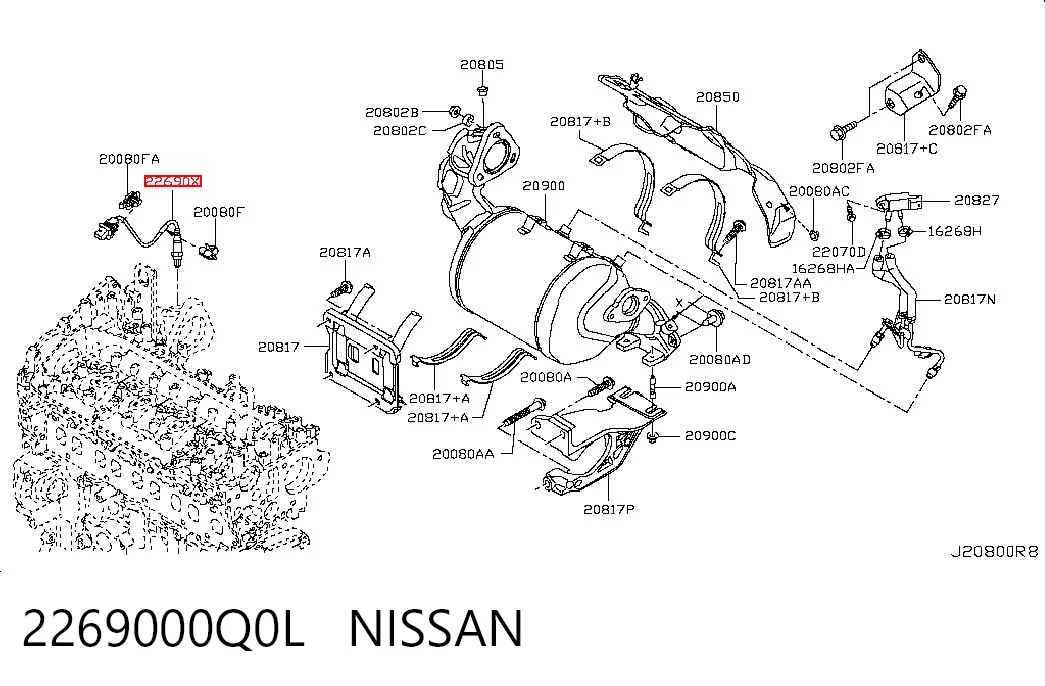 2269000Q0L Nissan/Infiniti