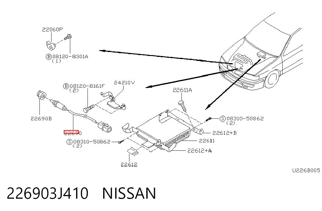 226903J410 Nissan/Infiniti