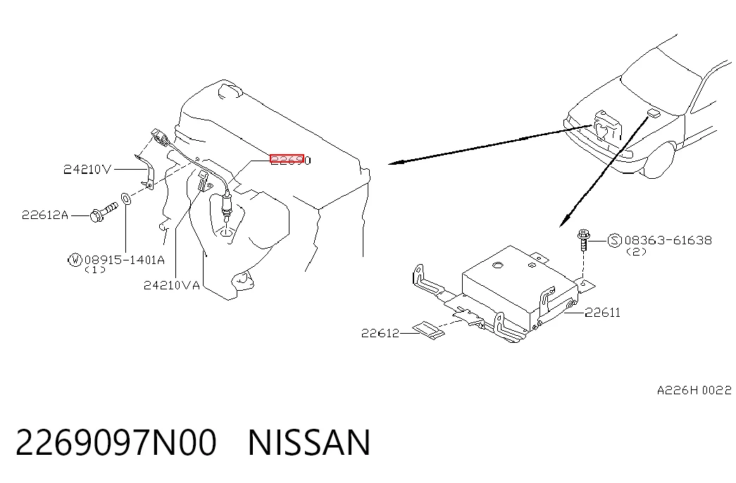 Sensor de oxígeno Sunny III liftback (1990-1995) original desde 42,99 €