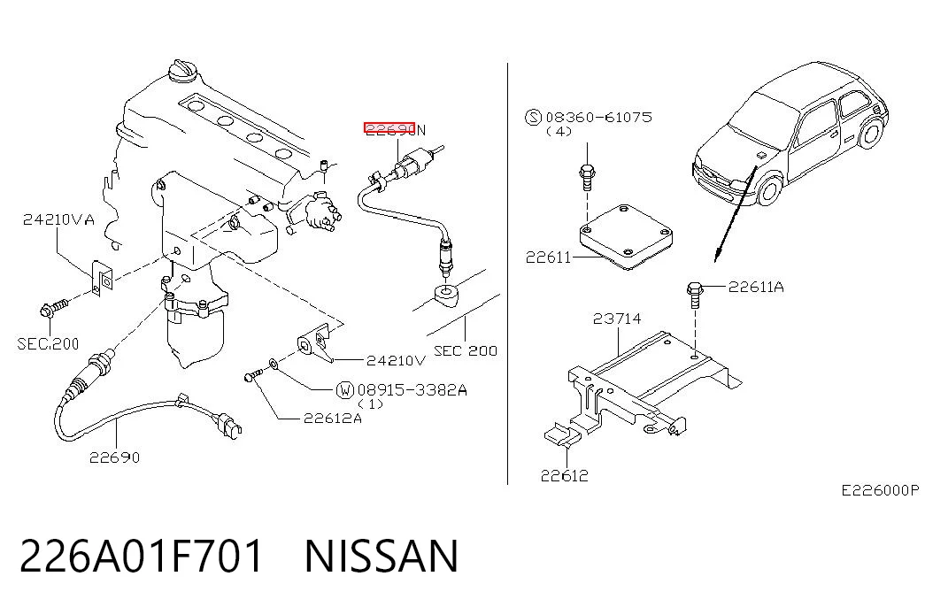 226A01F701 Nissan/Infiniti