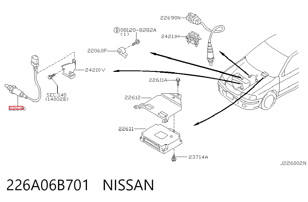 Sensor de oxígeno previo al catalizador AND 3S906013