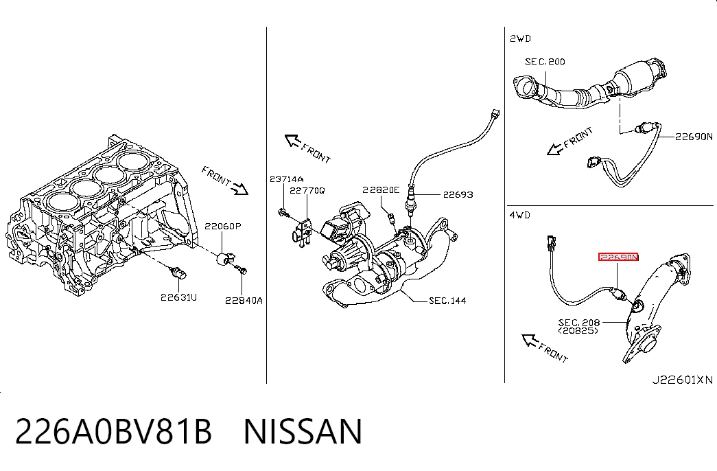 226A0BV81B Nissan/Infiniti